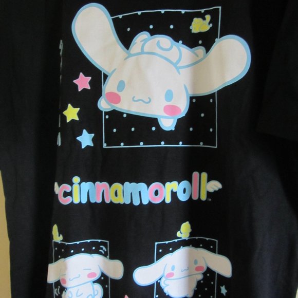 Sanrio Tops Cinnamoroll Sanrio Black Oversized Tshirt Poshmark